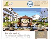 Tablet Screenshot of gardenbeach.ma